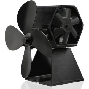 Galozzoit - Ventilateur De Chemin&eacute;e Chemin&eacute;e Ventilateur Thermodynamique Po&ecirc;le Chauffant Double T&ecirc;te