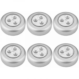 Lampes LED autocollantes &agrave; piles, veilleuse LED autocollante aliment&eacute;e par 3 piles / Piles pour armoire / placard / &eacute;tag&egrave;re / entr&eacute;e / cuisine /