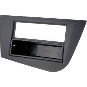 Facade Autoradio FA188B compatible avec Seat Leon 05-12 - Noir