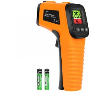 Thermom&egrave;tre Infrarouge, Thermometre Laser Num&eacute;rique Sans Contact, -58&deg;F1022&deg;F (-50&deg;C550&deg;C) Pistolet Temp&eacute;rature Laser, Emissivit&eacute; R&eacute;glable,