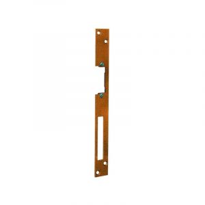Eff Eff - Têtière longue pour gâche électrique encastrée plate - 250 mm - universel - inox