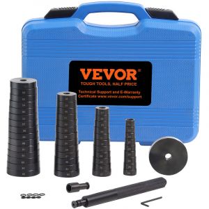Mophorn - vevor Extracteur de Roulement de Roue 52PCs Kit Montage et Demontage Silentbloc et Roulements 49 Disques en Acier 18-65 mm avec Coffret Jeu