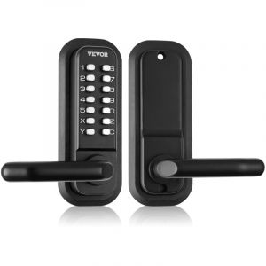 Mophorn - vevor Serrure de Porte Mecanique sans Cle Verrou a Code en Alliage de Zinc Clavier a 14 Touches Poignee de Porte d'Entree Exterieure Gauche