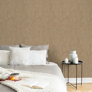 Superfresco Easy - Papier peint intiss&eacute; Canvas 1005 x 52cm Marron doux