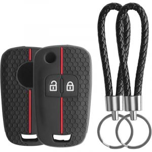2 Coque de Protection en Silicone pour Cl&eacute; de Voiture Opel Compatible avec Vauxhall Opel Astra Mokka Meriva Corsa Zafira Vectra Insignia Chevrolet