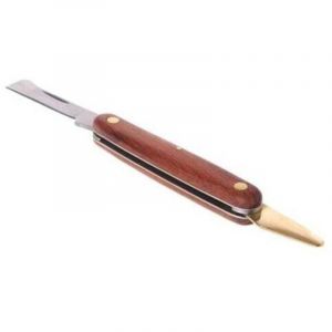 Greffoir, greffoir pliable en acier inoxydable, outil de coupe de semis, manche en palissandre, couteau &agrave; greffer &agrave; double ouverture, ciseaux de coupe