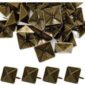 30 Pi&egrave;ces Clous de Tapissier Carr&eacute;, Robuste 30X30MM Bronze Clous Tapissier D&eacute;coratifs Clou R&eacute;tro DIY Clous d'Ameublement pour Meubles Canap&eacute;s