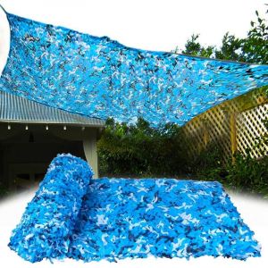 Filet De Camouflage L&eacute;ger, Filet De Protection Solaire Bleu, Camping, B&acirc;che De Voiture, Camping Filet D'ombrage (Size : 1.5x4m)