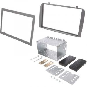 Kit Facade Autoradio FA185G compatible avec Alfa Romeo 147 GT 00-10 - argent Clair