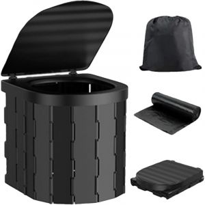 Toilettes de camping, toilettes portables pour adultes et enfants, pot Porta pliable et &eacute;tanche pour camping, voiture, seau, voyage, plein air,