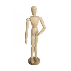 Mannequin D&eacute;co en Bois 'Collect' 32cm Beige