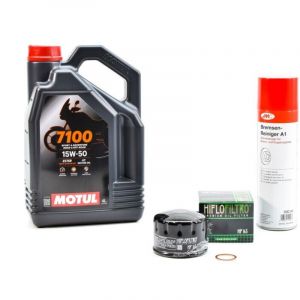 Kit Entretien Vidange pour BMW F 800 ST de 2006 &agrave; 2012 - MOTUL 7100 15W50 4L