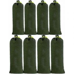 8pcs Sac a Sande en Toile Boudin Anti Inondation Contre Sable Inondation Les Mod&egrave;les Am&eacute;lior&eacute;s ne se Fanent pas pour Drainage pour Garage Magasin