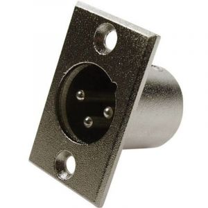 Cliff - xlr embase mâle, contacts droits FC6105 Nombre de pôles: 3 argent 1 pc(s) W90815
