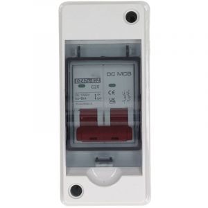 2P DC Disjoncteur Miniature, 1000V 20A IP65 Disjoncteur de D&eacute;connexion &eacute;tanche pour Syst&egrave;me Solaire PV