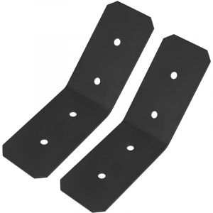 2 Pièces Connecteur Angle 135 Degrés, Equerre Metal Perforées, Support de Montage Coudé à 135 °, Equerre de Fixation de 45 Degrés Interne Affleurant