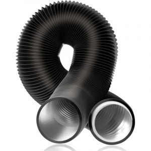Tuyau Flexible Aluminium &Oslash;150mm, Tuyau D'&Eacute;vacuation D'Air PVC Tuyau Flexible Conduites D'Air Flexibles Noir Tuyau