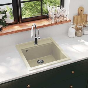 Vier de cuisine, Lavabo, Vasque Granit Seul lavabo Beige FR898388 design in