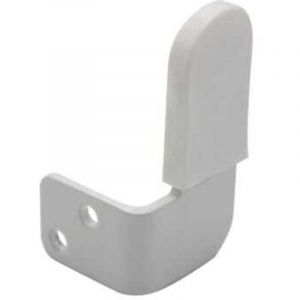 Support pour poignée d'espagnolette standard – Blanc – Avec protection intégrée – Pour volet battant – Fixation murale