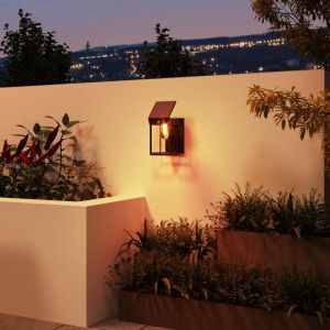 Applique Murale Solaire LED Orientable avec Capteur de Lumi&egrave;re, IP44 &Eacute;tanche Blanc Chaud pour Jardin et Terrasse, Noir, Installation Ext&eacute;rieure