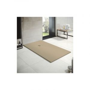 Receveur de douche en r&eacute;sine Largeur 100 Moka Ral 1019 100x130 cm