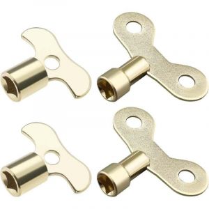 4 Pi&egrave;ces Cl&eacute; Multifonction Robinet Vanne Radiateur 6mm 7mm Carr&eacute;e Outil Plomberie