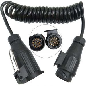 C&acirc;bles d'extension pour remorques 3M 13 broches vers 13 broches pour remorque C&acirc;blage Prise Caravane Rallonge spirale c&acirc;ble pour v&eacute;hicules