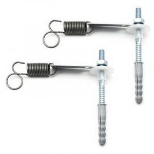 Fixations &agrave; ressort pour demi-colonne