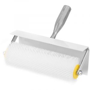 Rouleau d&eacute;bulleur 25 cm, Rouleau debulleur ragreage Rouleau &agrave; pointes avec anti- &eacute;claboussures