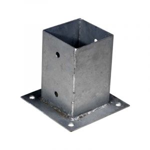 Support plat pour poteau 9.1 x 9.1 x 14 cm - Par pièce