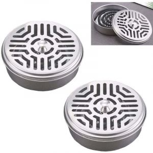 Vtizikl 2 Pi&egrave;ces Supports en Spirale de Moustiques en Acier Inoxydable, pour Bobines de Moustiques, Support Spirale Anti Moustique Bobine, pour