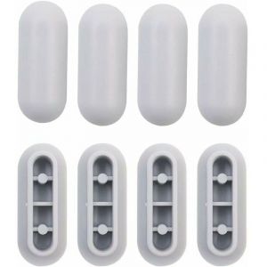Trimec - 4 Pièces Tampon Universel pour Siège de Toilette Universel Chocs Kit de Tampon Abattant wc Plastique Toilette Pare-chocs Remplacement