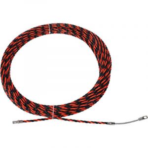 Tire Fils Electrique, 5M 5mm, Tire Cable Electrique, Spiral&eacute; Flexible Aiguille Tire Fil, Tire Cable Aiguille Electricien, Tire Fil avec T&ecirc;te Guidage,