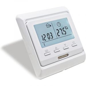 Thermostat de chauffage par le sol programmable LCD 16A 230V Thermostat m&eacute;canique