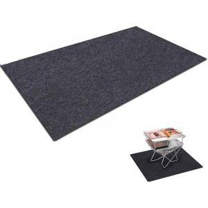 Aiducho - Tapis Ignifuge Devant De Cheminee, Tapis De Cheminée Anti Feu, Tapis Cheminée Fibre Verre, Tapis Anti Feu Barbecue, pour Poêle, Cheminée,