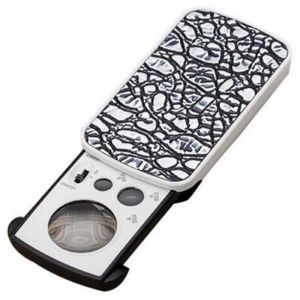 Loupe de bijoutier avec &eacute;clairage 30x, 60x et 90x, avec lumi&egrave;re LED et UV, loupe pour bijoux, loupe &agrave; loupe, portable