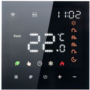 Thermostat Intelligent WiFi Connecté Tuya - Commande Vocale Alexa - Écran Tactile LCD - Pour Chauffage au Sol Hydraulique & Eau Chaude