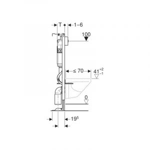 Bâti support wc suspendu Geberit Duofix Delta Autoportant - 457.565.00.2