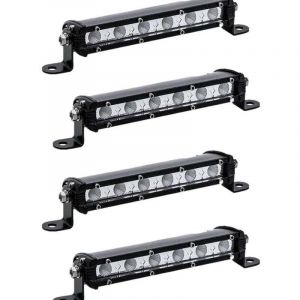 18cm 18W Feux de recul led fin 12V, phare de travail led 12v, longue portee led projecteur led pour remorque, voiture, moto, 4x4 accessoire（4pcs）