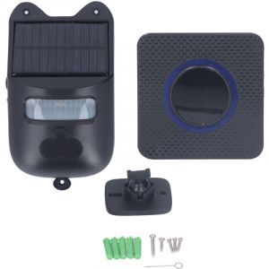 Sonnette Solaire Solaire Intelligent Induction Sans Fil Welcomer Alarme Infrarouge Sans Fil Capteur De Mouvement Alarme Sonnette De Porte pour Fermes