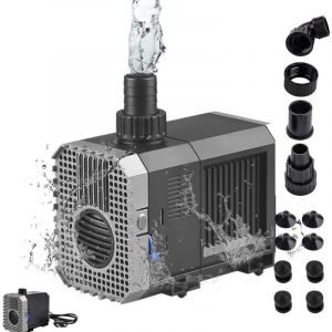 Odipie - Pompe D'alimentation Pompe Eau Submersible Mini Pompe Aquarium 3000L/H Pompe de Bassin 55W Pompe Submersible Pompe à Eau Fontaine Pompe de