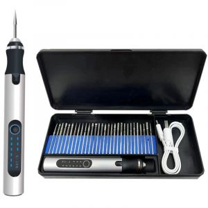 [JAMAIS UTILIS&Eacute;] Stylo Graveur &Eacute;lectrique, Graveur &Eacute;lectrique Mini Outil Graver Bricolage, Mini Stylo De Gravure USB Rechargeable Stylo Graveur