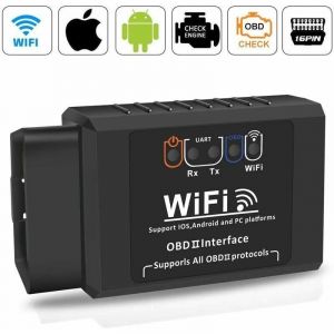 Valise de Diagnostic Auto OBD2 - Adaptateur WiFi obd, Scanner de Codes de Défaut Multimarque, Outils de Diagnostic Moteur