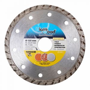 Diamwood - Disque diamant 125 x Al. 22,23 x Ht. 7 mm tuile, matériaux de construction, faïence - runner