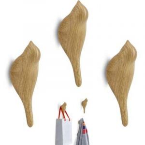 Pat&egrave;re Bois,Crochet Mural Crochets Muraux Oiseau Pat&egrave;re Mural Multifonctions En R&eacute;sine Motif Oiseaux Pour Suspendre Manteaux,