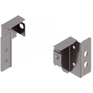 Blum TANDEMBOX support arri&egrave;re en bois, hauteur N (81,5 mm), gauche/droite, R9006 aluminium blanc 5 pi&egrave;ces