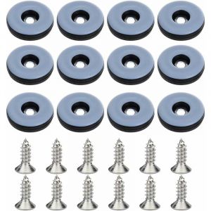 32 Pcs Patin Chaise a Clouer Clous Patins de Meuble Patins Glisss Rond 22mm Tampon Chaise Patins Meubles en Feutre Tampons pour Protection Pieds de