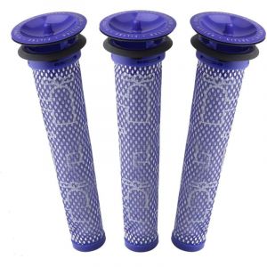 Filtre pour Dyson V8/V7, Filtres de Rechange Lavable pour Aspirateur Dyson V7/V8 Absolute et Animal, Accessoire Aspirateur pour Dyson V8 Avec 3
