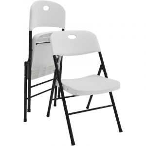 Haloyo - Chaise Pliante Lot de 2, Chaise Salle a Manger, Chaise Pliable Interieur, Chaise De Cuisine, pour Cuisine, Salle à Manger, Bureau,