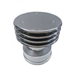 MBM - Cheminee double paroi isole terminal chapeau lamellaire inox dn 150/200
